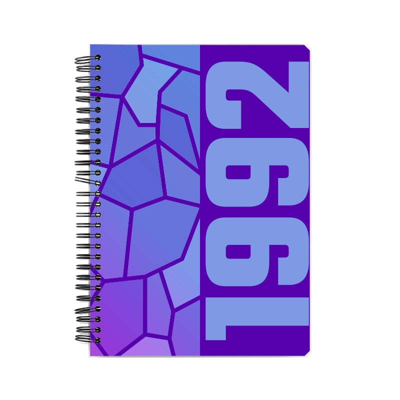 1992 Year Notebook (Purple, A5 Size, 100 Pages, Ruled)