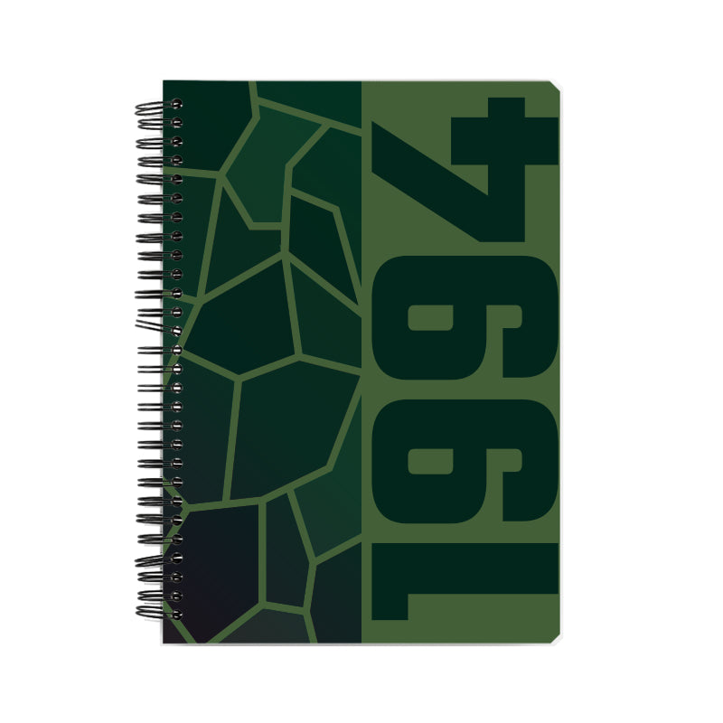 1994 Year Notebook (Olive Green, A5 Size, 100 Pages, Ruled)