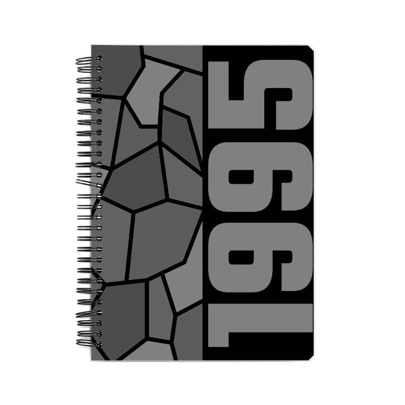 1995 Year Notebook (Black, A5 Size, 100 Pages, Ruled)