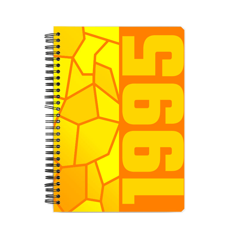 1995 Year Notebook (Orange, A5 Size, 100 Pages, Ruled)