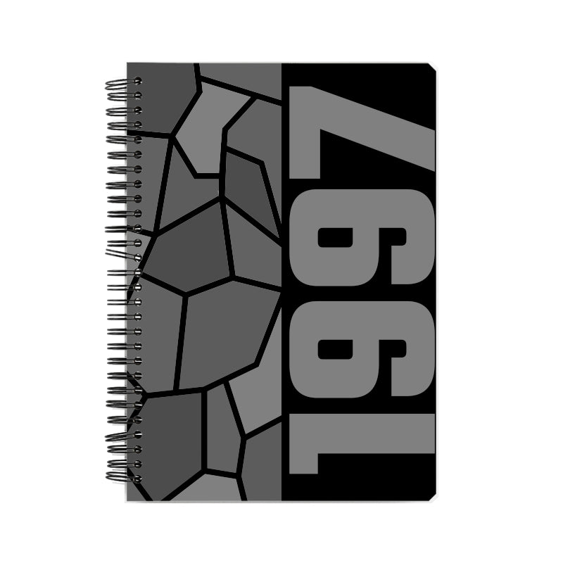 1997 Year Notebook (Black, A5 Size, 100 Pages, Ruled)