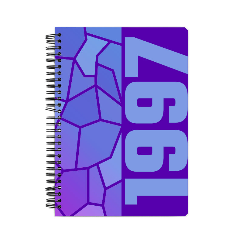 1997 Year Notebook (Purple, A5 Size, 100 Pages, Ruled)