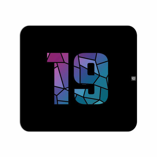 19 Number Mousepad (Black)