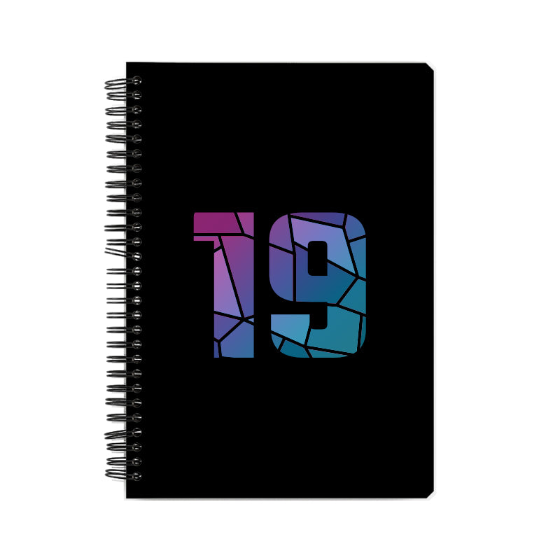 19 Number Notebook (Black, A5 Size, 100 Pages, Ruled, 6 Pack)