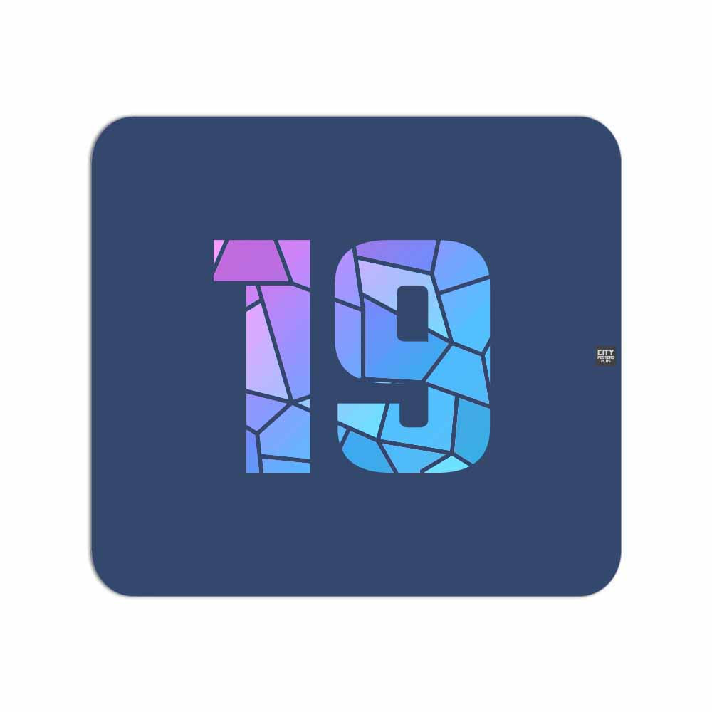 19 Number Mousepad (Navy Blue)