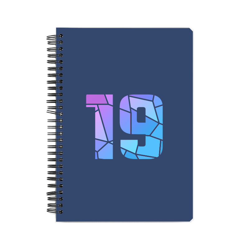 19 Number Notebook (Navy Blue, A5 Size, 100 Pages, Ruled, 6 Pack)