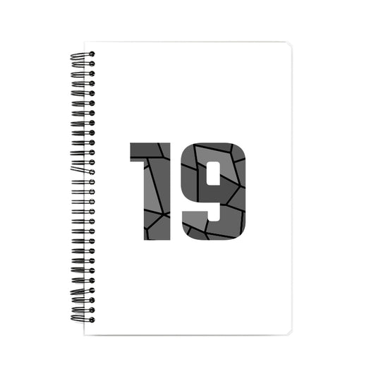 19 Number Notebook (White, A5 Size, 100 Pages, Ruled, 6 Pack)