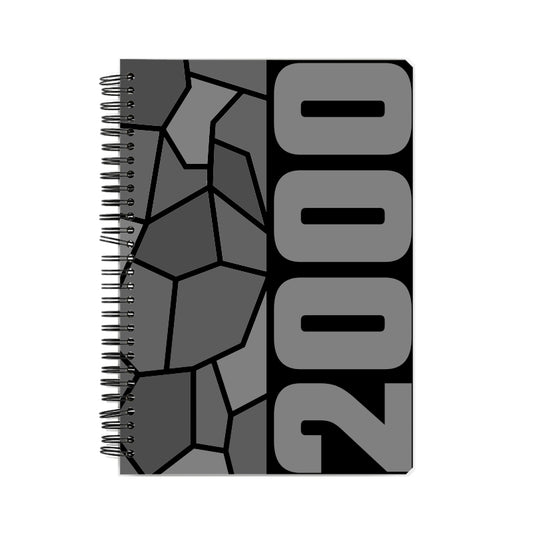 2000 Year Notebook (Black, A5 Size, 100 Pages, Ruled)