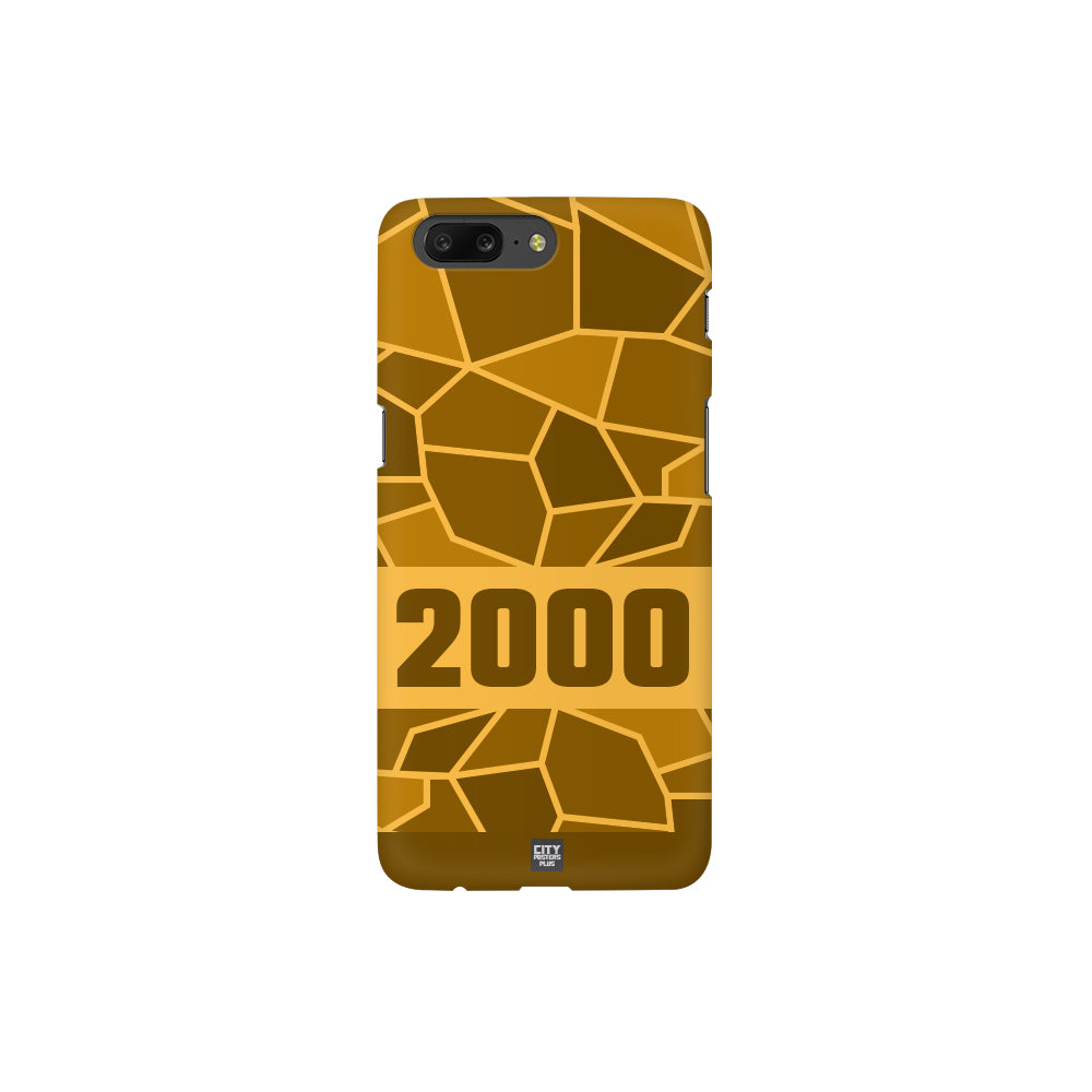 2000 Year Apple iPhone 14 Pro Max Glass Mobile Cover Cases (Golden Yellow)