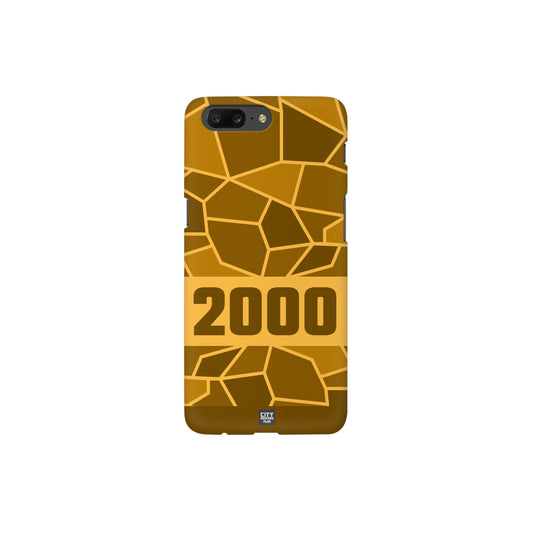 2000 Year Apple iPhone 14 Pro Max Glass Mobile Cover Cases (Golden Yellow)