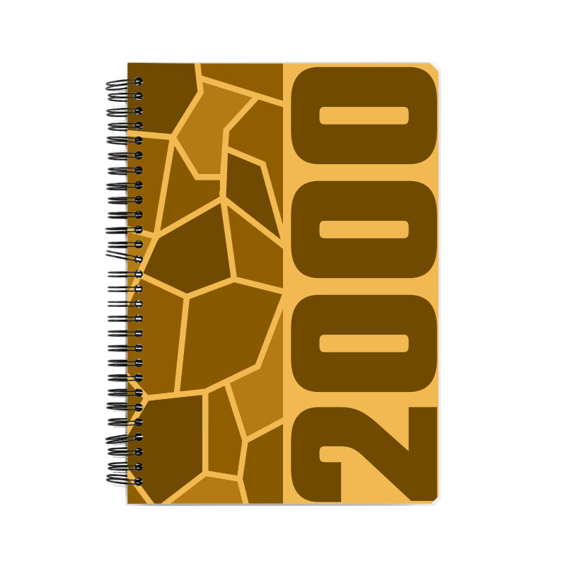 2000 Year Notebook (Golden Yellow, A5 Size, 100 Pages, Ruled)