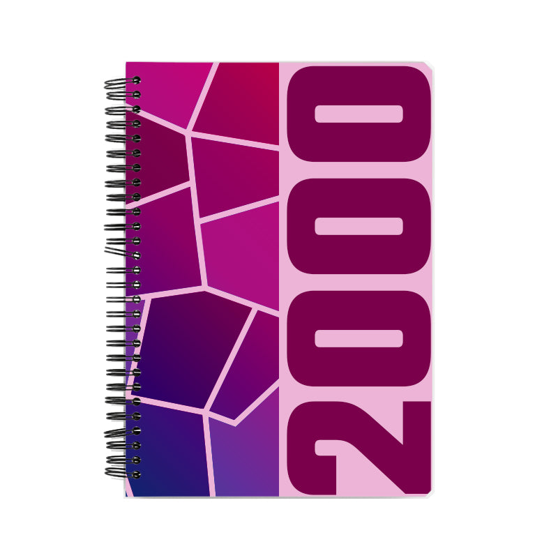 2000 Year Notebook (Light Pink, A5 Size, 100 Pages, Ruled)