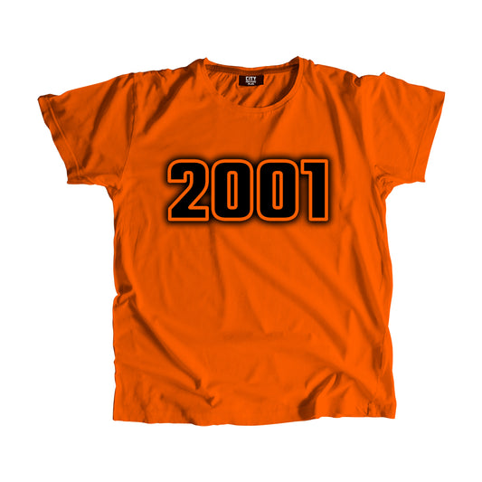 2001 Vintage Heritage Year Men Unisex T-Shirt (Orange)