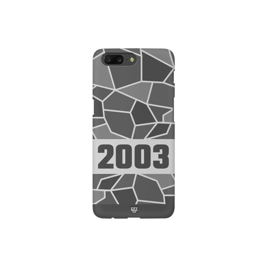 2003 Year Apple iPhone 14 Pro Max Glass Mobile Cover Cases (Melange Grey)