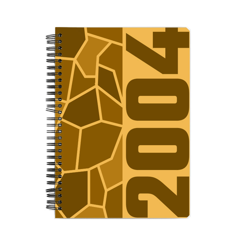 2004 Year Notebook (Golden Yellow, A5 Size, 100 Pages, Ruled)