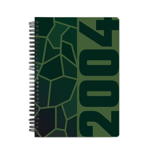 2004 Year Notebook (Olive Green, A5 Size, 100 Pages, Ruled)