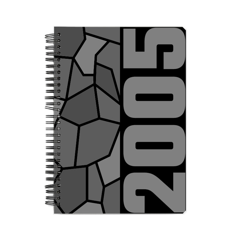 2005 Year Notebook (Black, A5 Size, 100 Pages, Ruled)