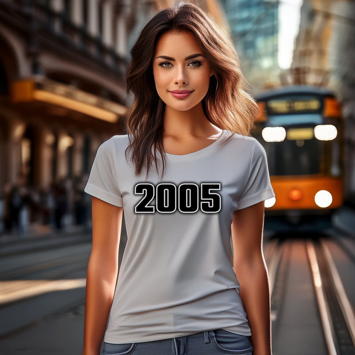 2005 Year Women T-Shirt (Melange Grey)
