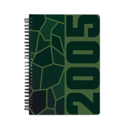 2005 Year Notebook (Olive Green, A5 Size, 100 Pages, Ruled)