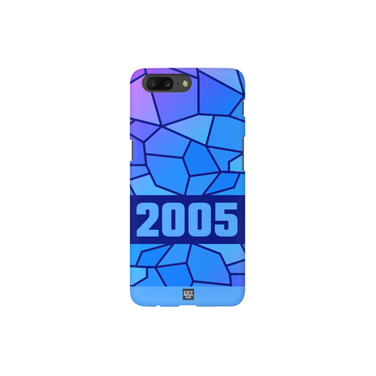 2005 Year Apple iPhone 14 Pro Max Glass Mobile Cover Cases (Royal Blue)