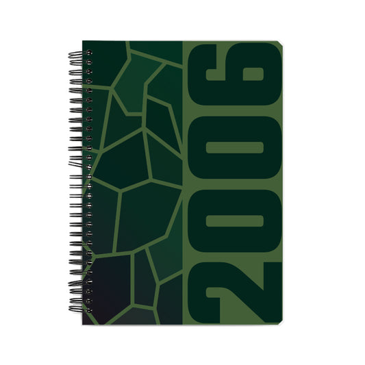 2006 Year Notebook (Olive Green, A5 Size, 100 Pages, Ruled)