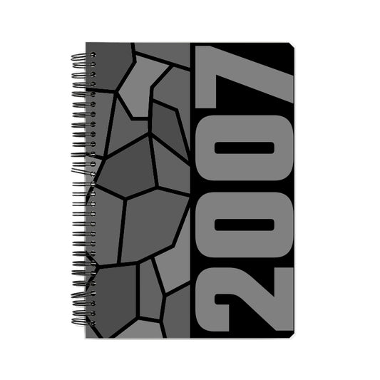 2007 Year Notebook (Black, A5 Size, 100 Pages, Ruled)