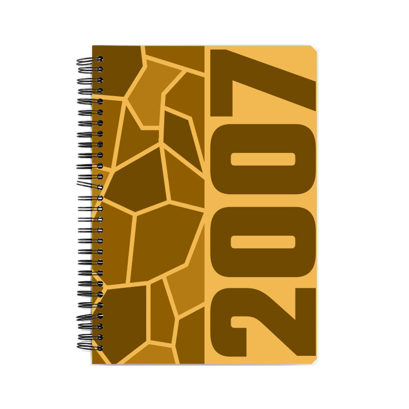 2007 Year Notebook (Golden Yellow, A5 Size, 100 Pages, Ruled)