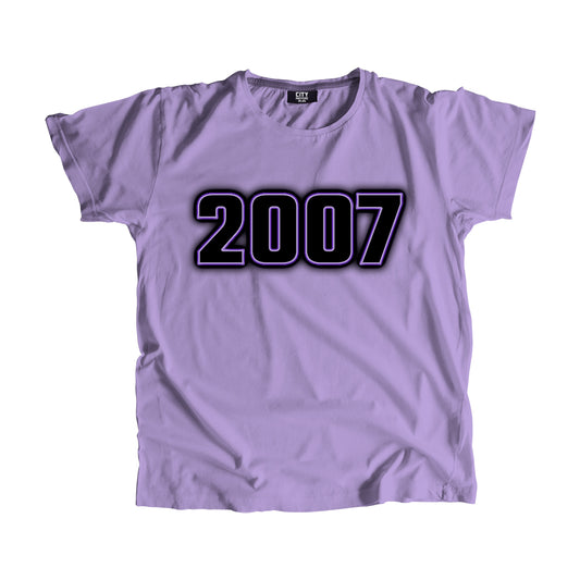 2007 Vintage Heritage Year Men Unisex T-Shirt (Iris Lavender)
