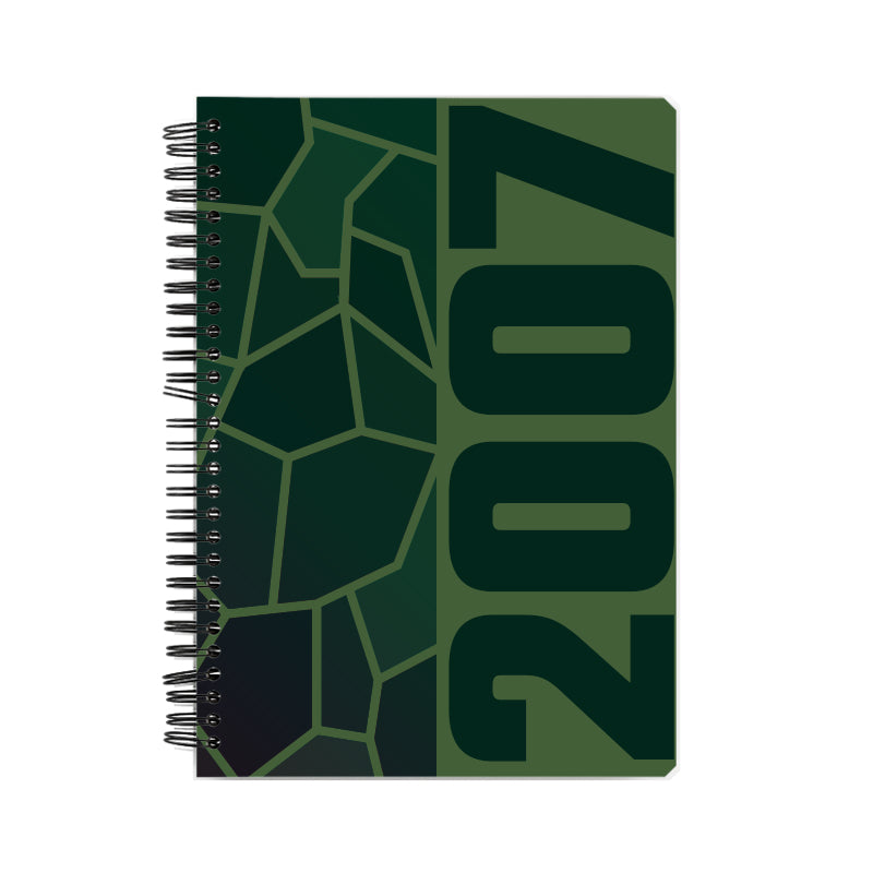 2007 Year Notebook (Olive Green, A5 Size, 100 Pages, Ruled)