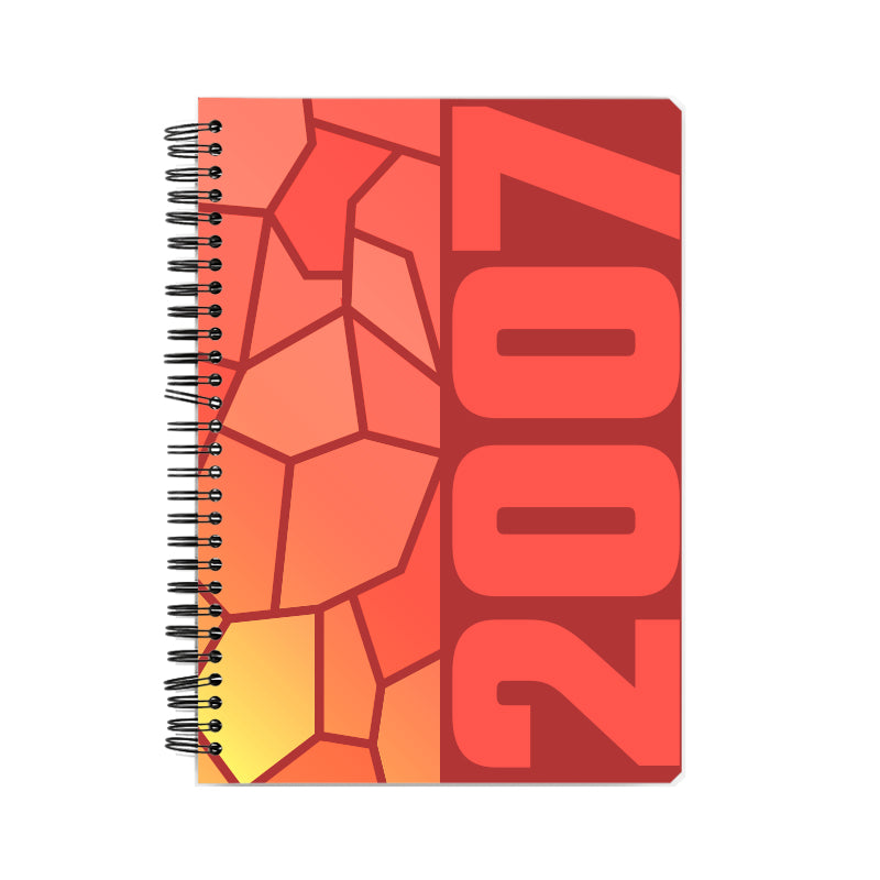 2007 Year Notebook (Red, A5 Size, 100 Pages, Ruled)