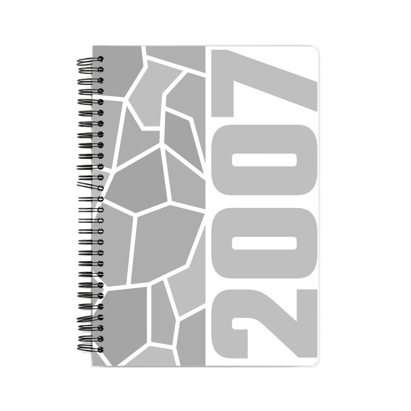 2007 Year Notebook (White, A5 Size, 100 Pages, Ruled)