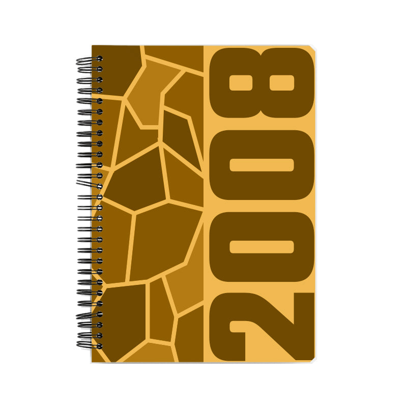 2008 Year Notebook (Golden Yellow, A5 Size, 100 Pages, Ruled)