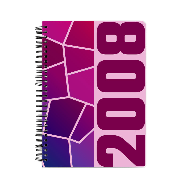 2008 Year Notebook (Light Pink, A5 Size, 100 Pages, Ruled)