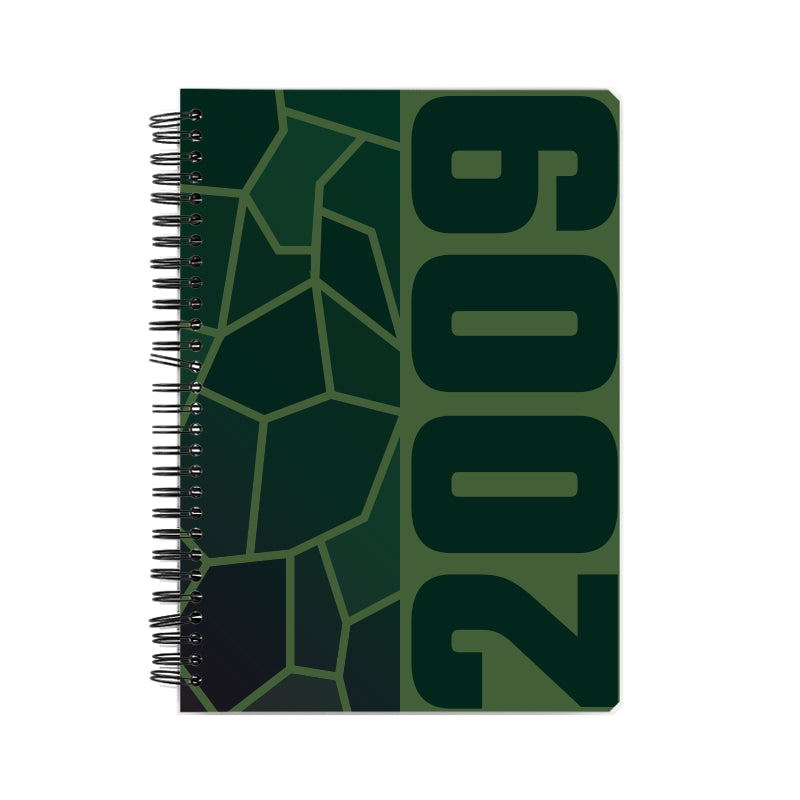 2009 Year Notebook (Olive Green, A5 Size, 100 Pages, Ruled)