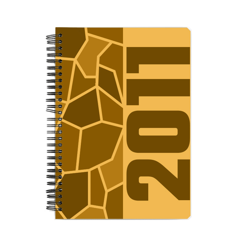 2011 Year Notebook (Golden Yellow, A5 Size, 100 Pages, Ruled)