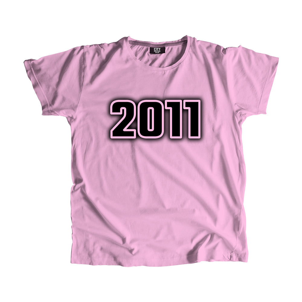 2011 Vintage Heritage Year Men Unisex T-Shirt (Light Pink)
