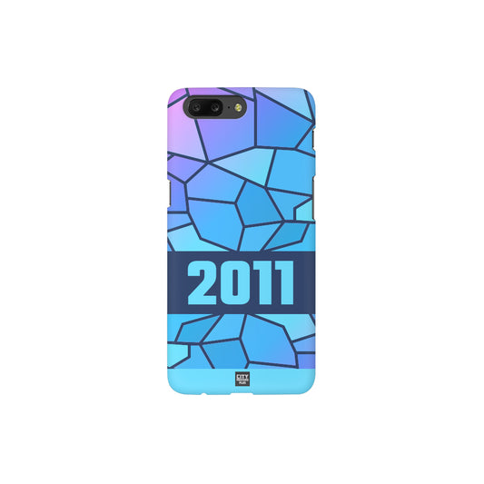 2011 Year Apple iPhone 14 Pro Max Glass Mobile Cover Cases (Navy Blue)