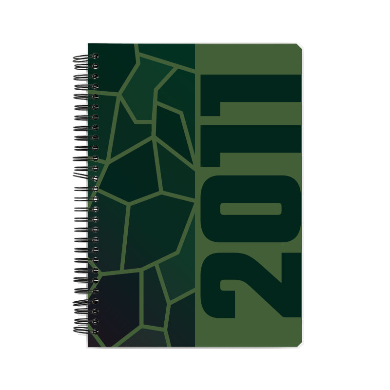 2011 Year Notebook (Olive Green, A5 Size, 100 Pages, Ruled)