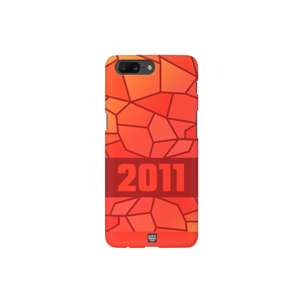 2011 Year Apple iPhone 14 Pro Max Glass Mobile Cover Cases (Red)