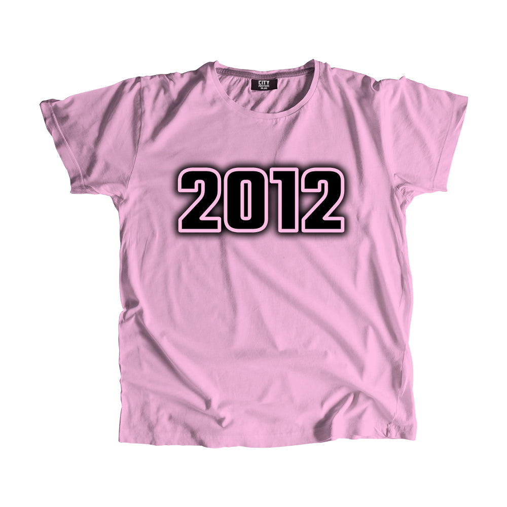 2012 Year Men Unisex T-Shirt (Light Pink)