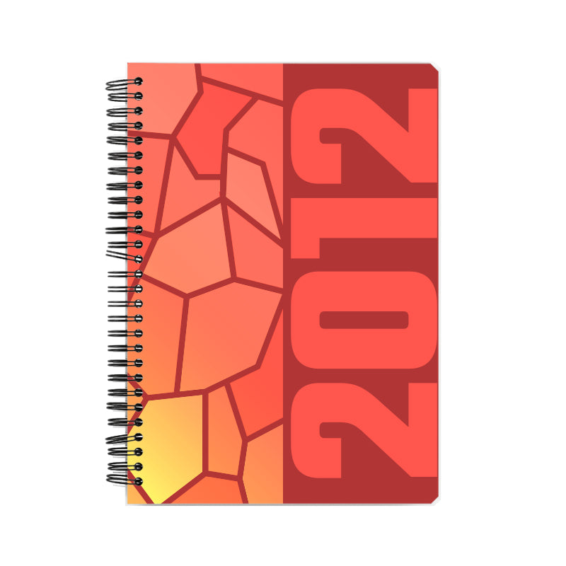 2012 Year Notebook (Red, A5 Size, 100 Pages, Ruled)