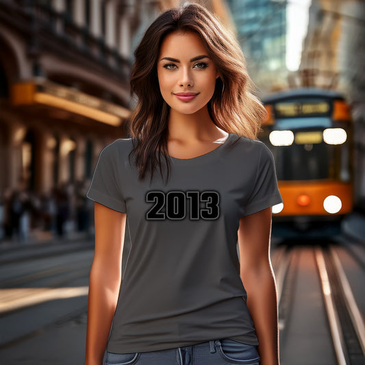 2013 Women T-Shirt | Vintage Birth Year Shirt | City Posters Plus