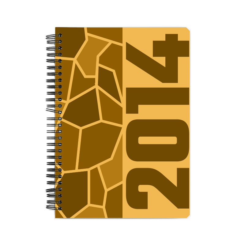 2014 Year Notebook (Golden Yellow, A5 Size, 100 Pages, Ruled)