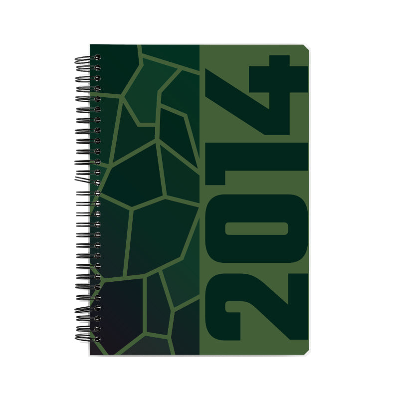 2014 Year Notebook (Olive Green, A5 Size, 100 Pages, Ruled)