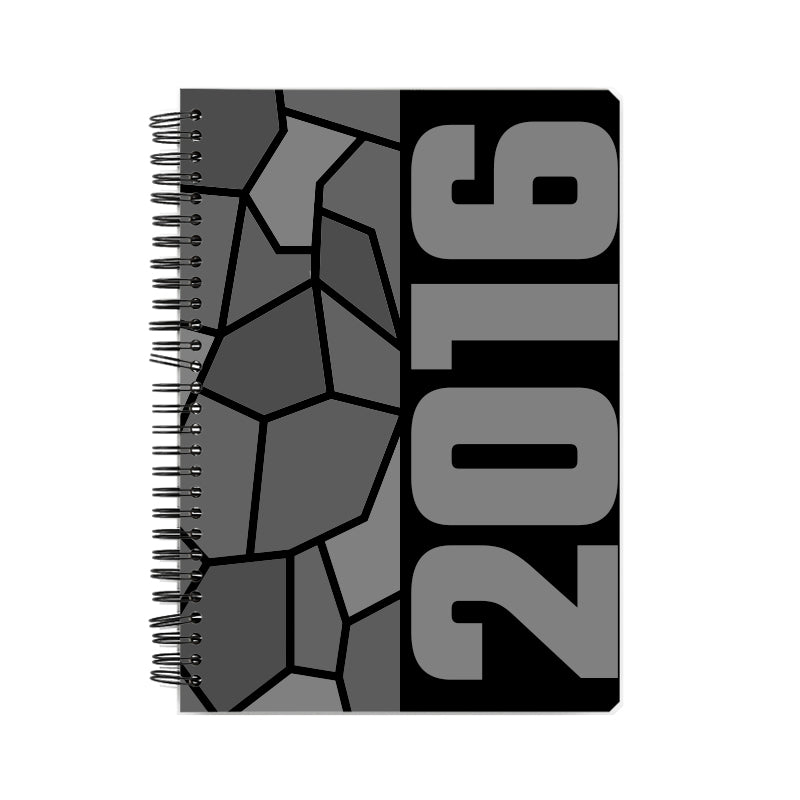 2016 Year Notebook (Black, A5 Size, 100 Pages, Ruled)