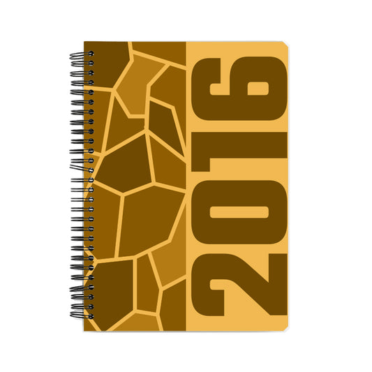 2016 Year Notebook (Golden Yellow, A5 Size, 100 Pages, Ruled)