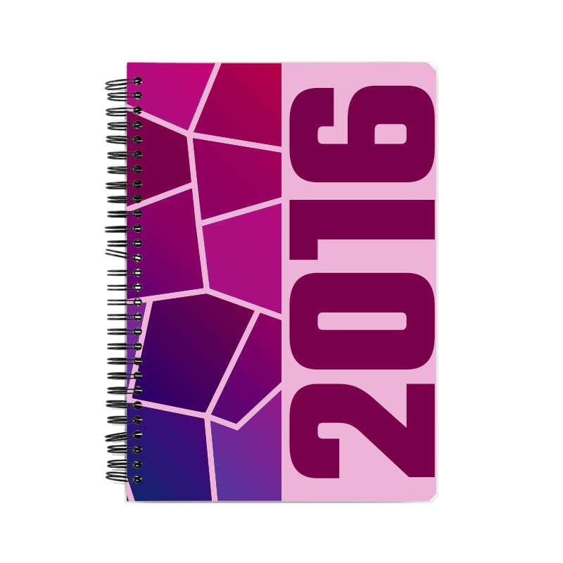 2016 Year Notebook (Light Pink, A5 Size, 100 Pages, Ruled)