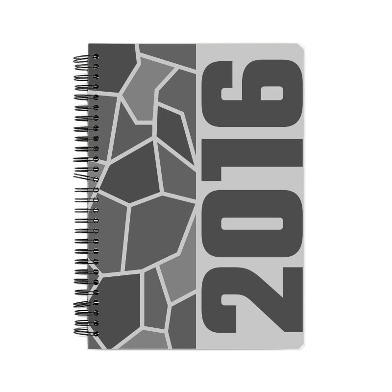 2016 Year Notebook (Melange Grey, A5 Size, 100 Pages, Ruled)