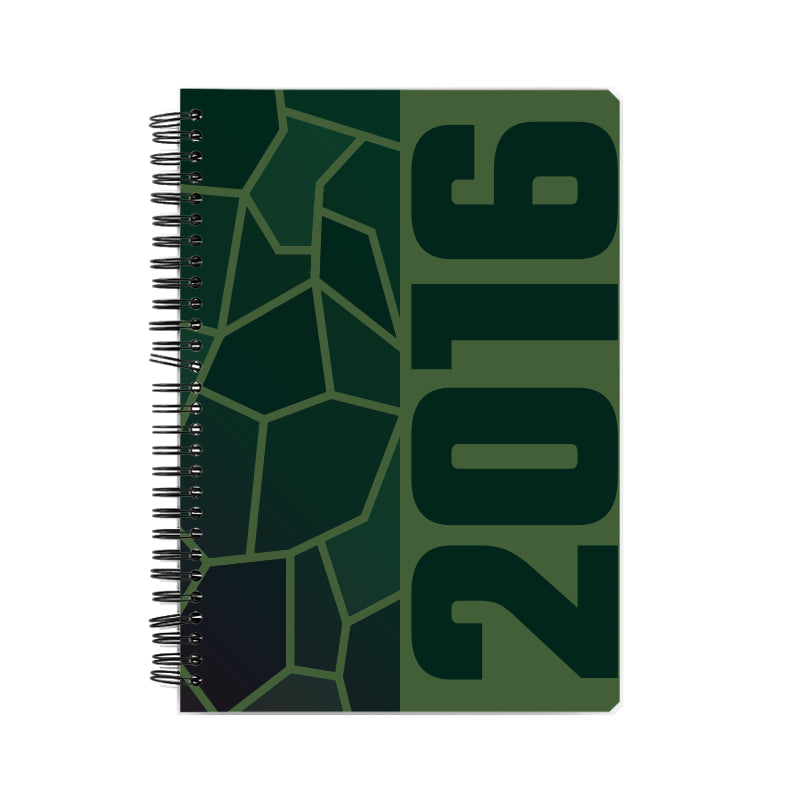 2016 Year Notebook (Olive Green, A5 Size, 100 Pages, Ruled)