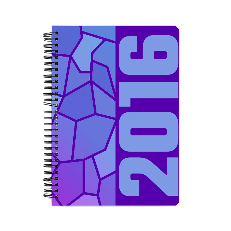 2016 Year Notebook (Purple, A5 Size, 100 Pages, Ruled)